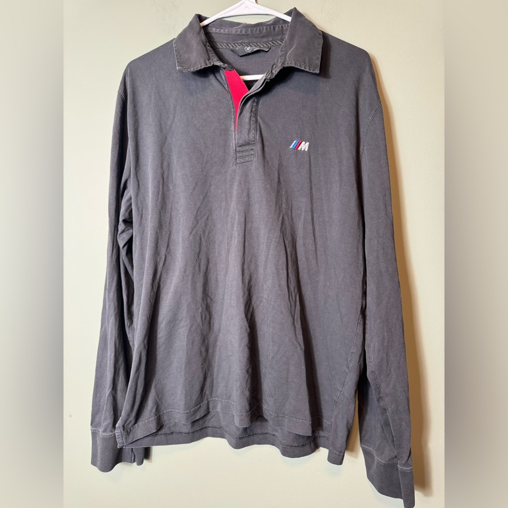 BMW Official Gear Sweater Long Sleeve Racing Polo Shirt Men's‎ L